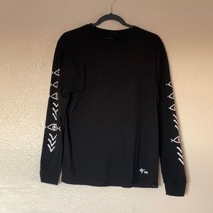 Mens Long Sleeve Black Vans Shirt